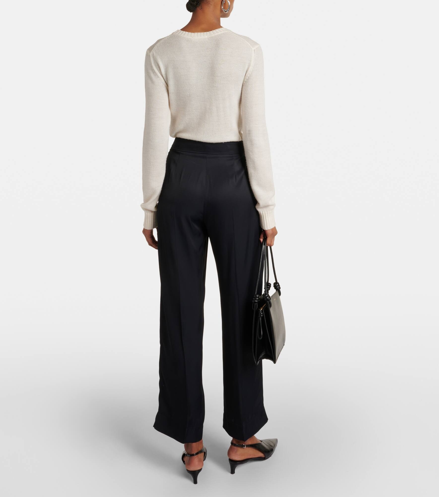 High-rise wide-leg pants - 3