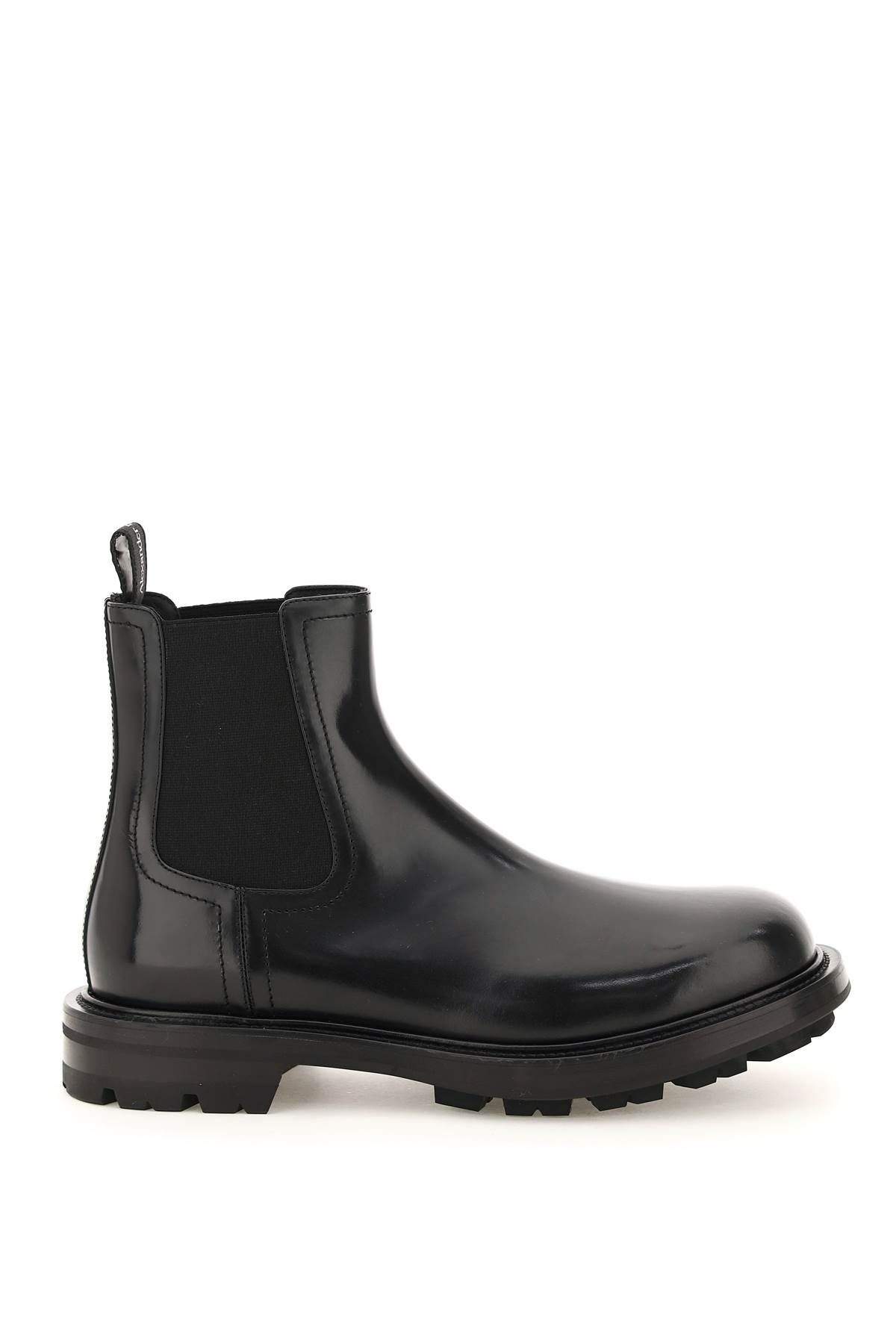 BRUSHED LEATHER CHELSEA BOOTS - 1