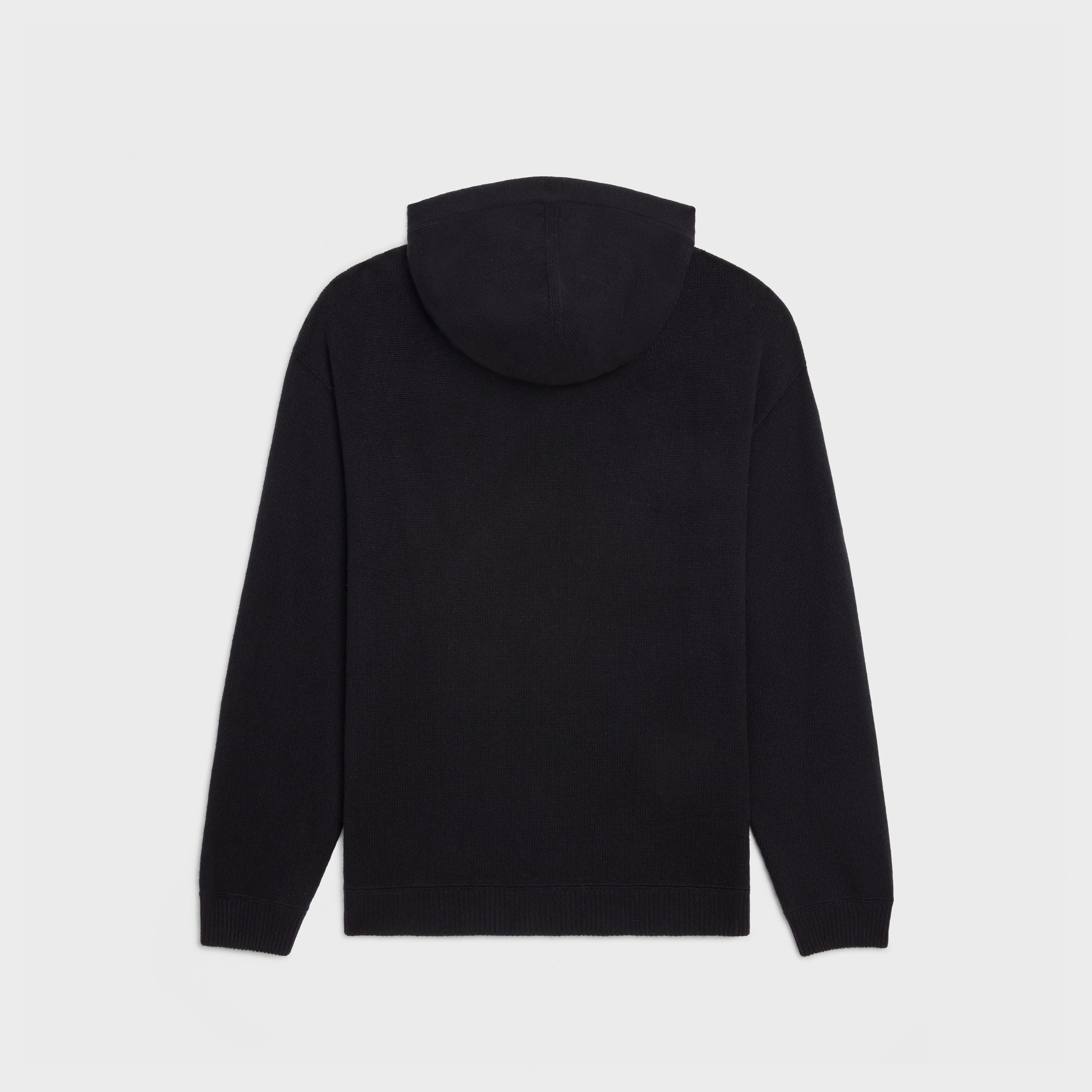 OVERSIZED ZIP HOODIE IN CASHMERE AND WOOL - 2