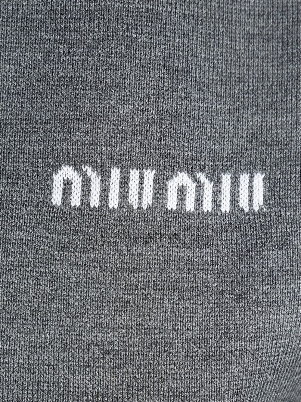 logo-intarsia shirtdress - 3