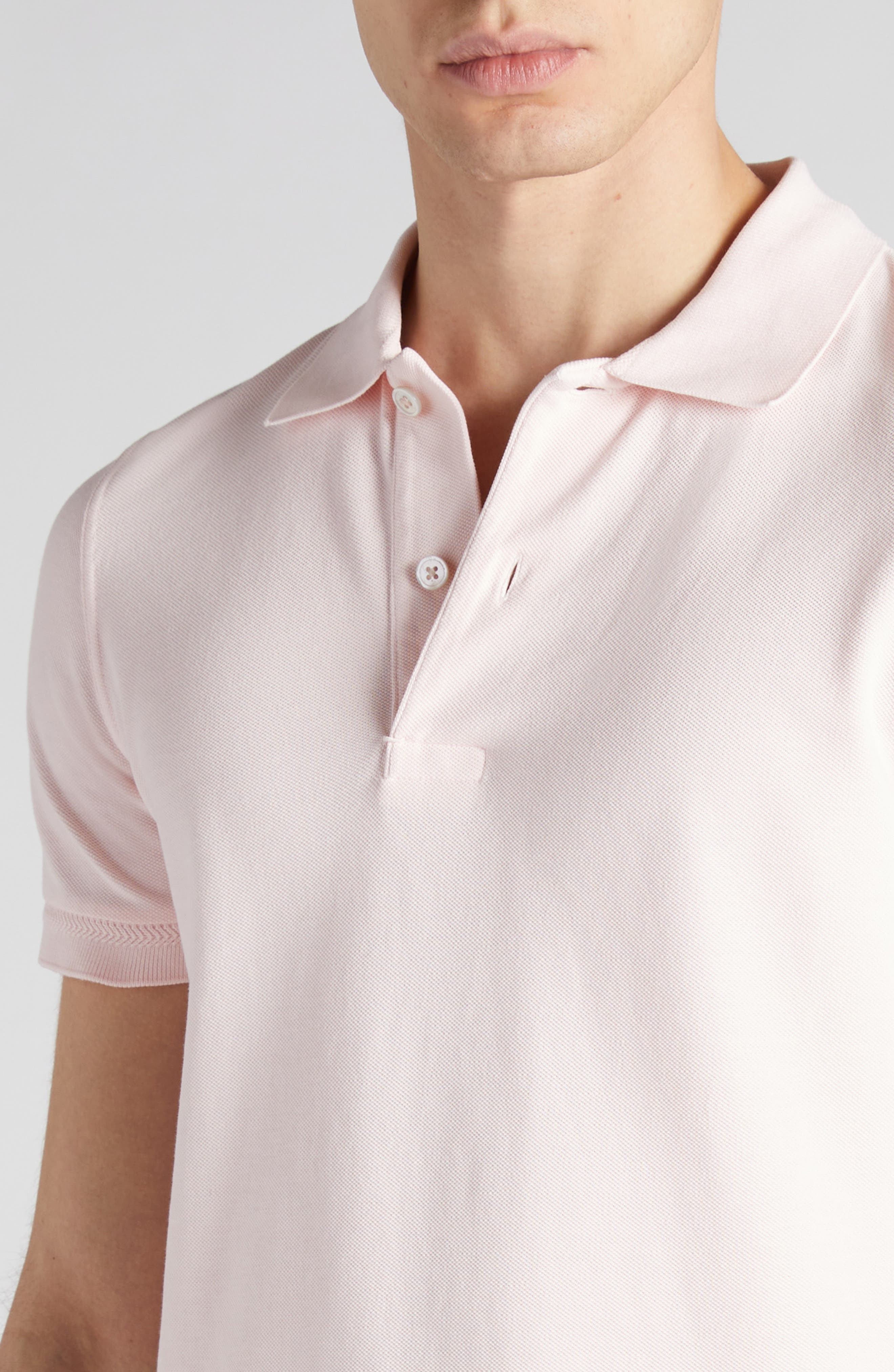 Short Sleeve Cotton Piqué Polo - 5