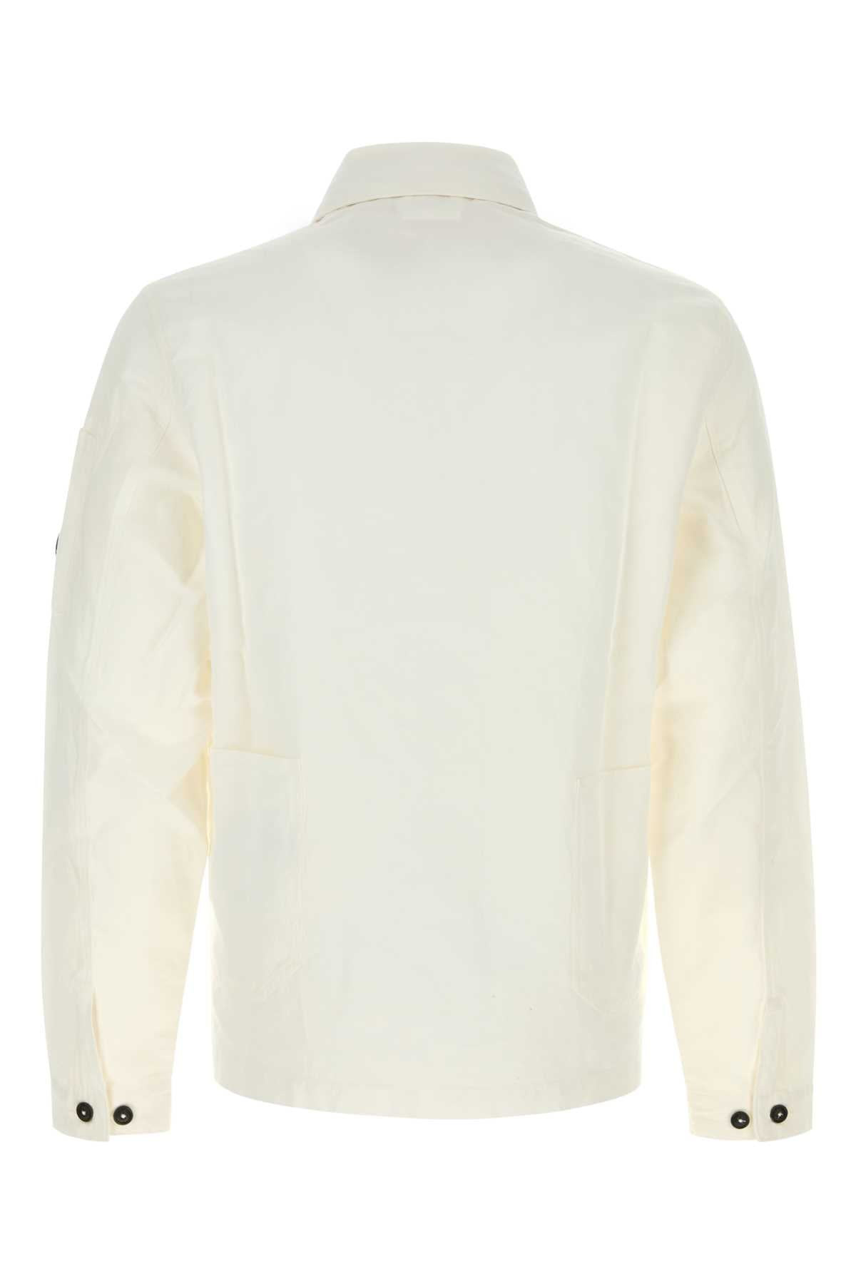 C.P. Company Men White Cotton Blend Jacket - 2