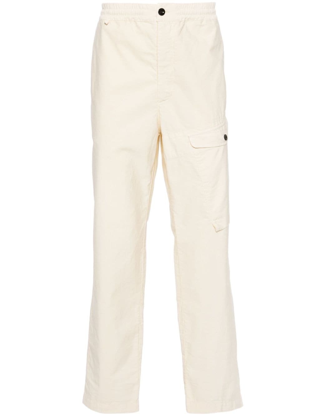 logo-embroidered cargo trousers - 1