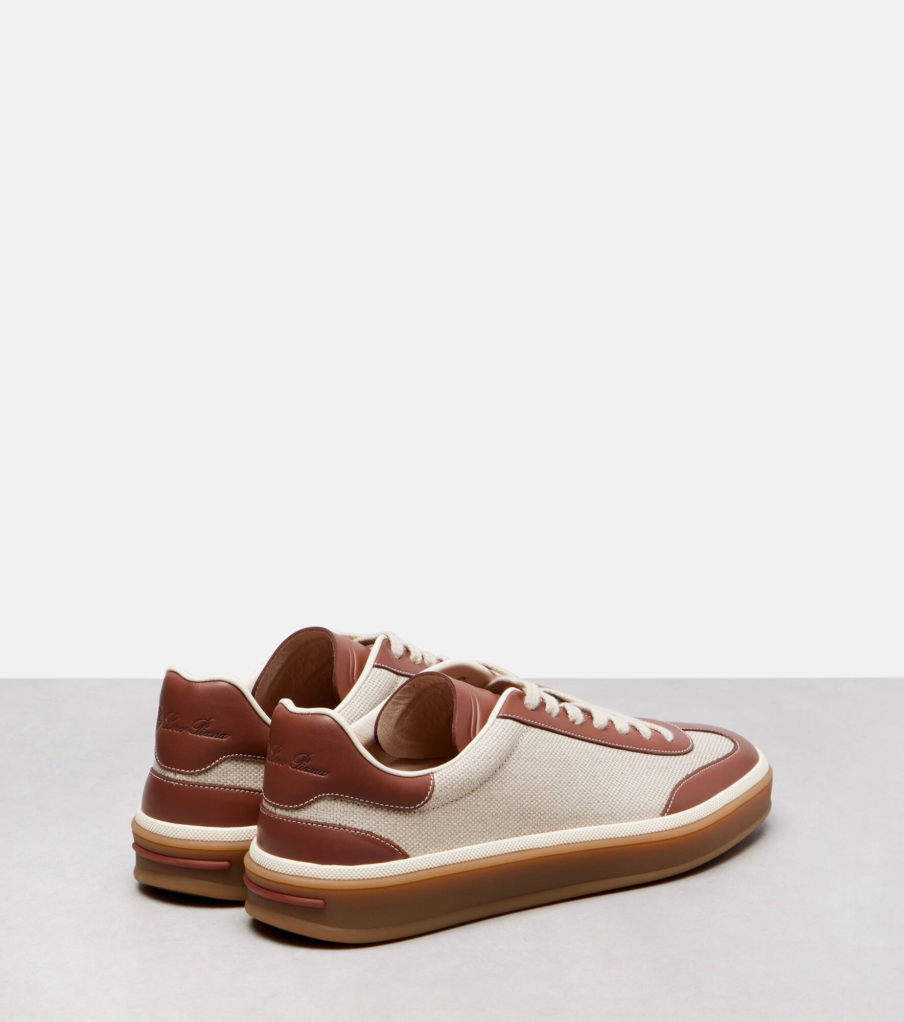 Tennis Walk leather-trimmed sneakers - 2