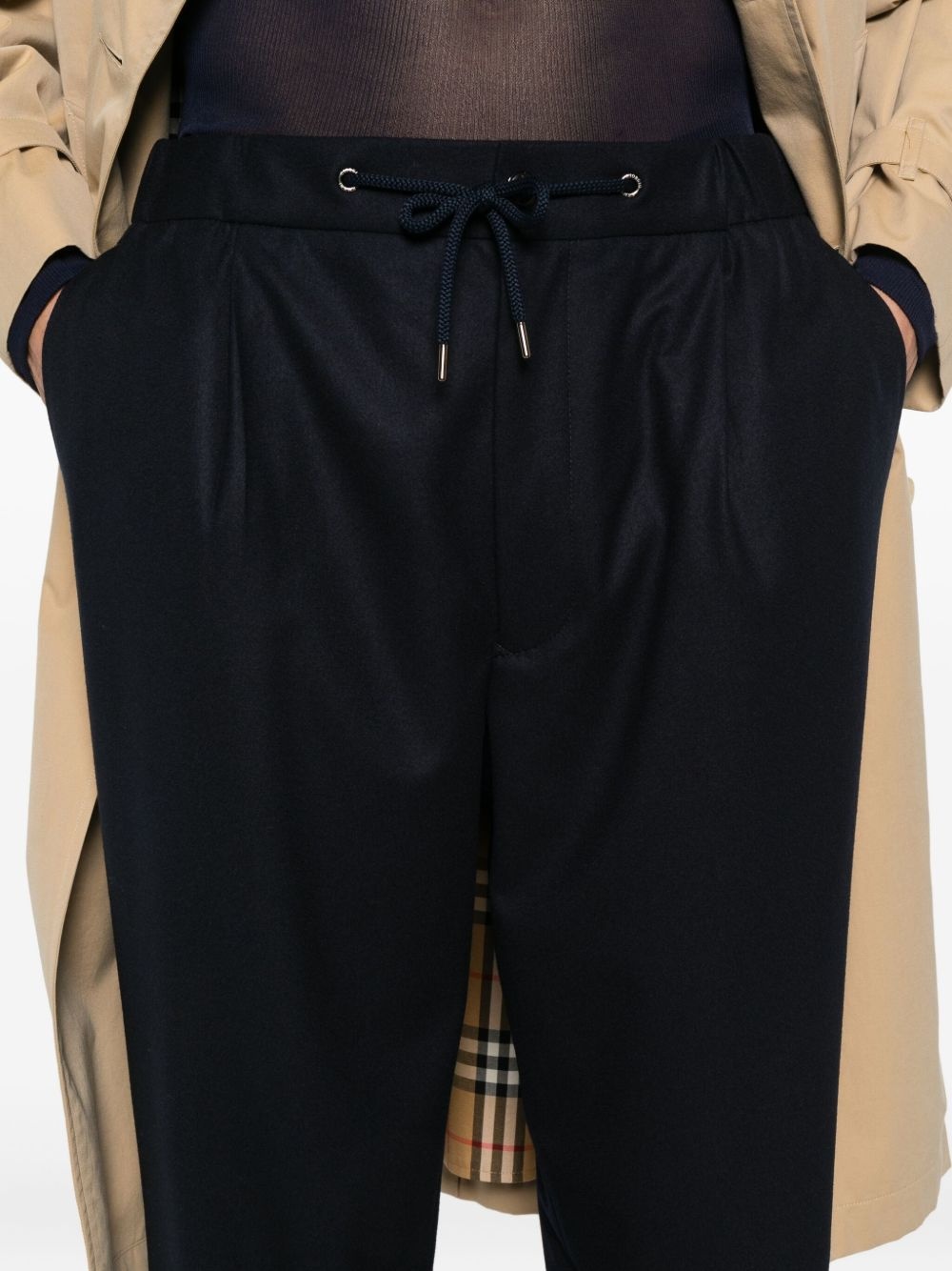pleated drawstring trousers - 5