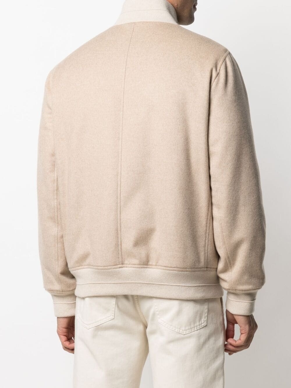 cashmere bomber jacket - 4