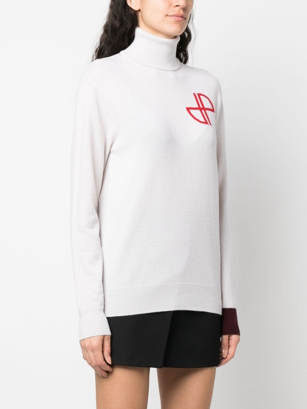 merino-blend roll-neck jumper - 3
