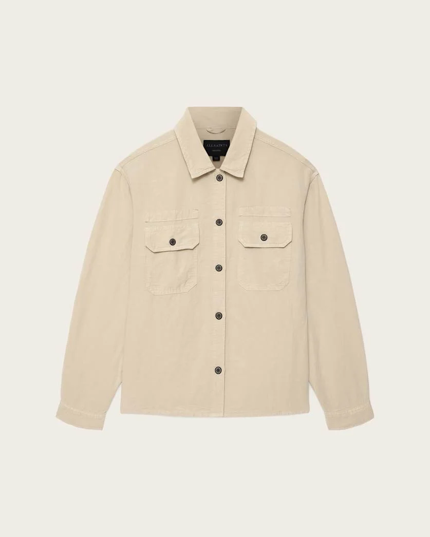 KORTEN LINEN BLEND RELAXED FIT SHACKET - 1