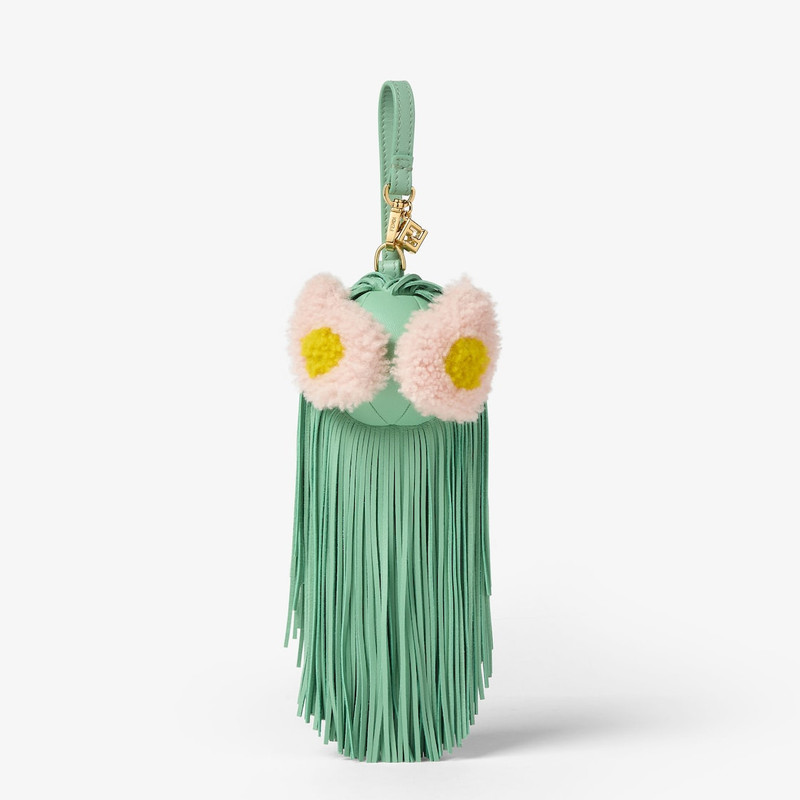 Bag Bugs Charm Aquamarine nappa leather charm 1