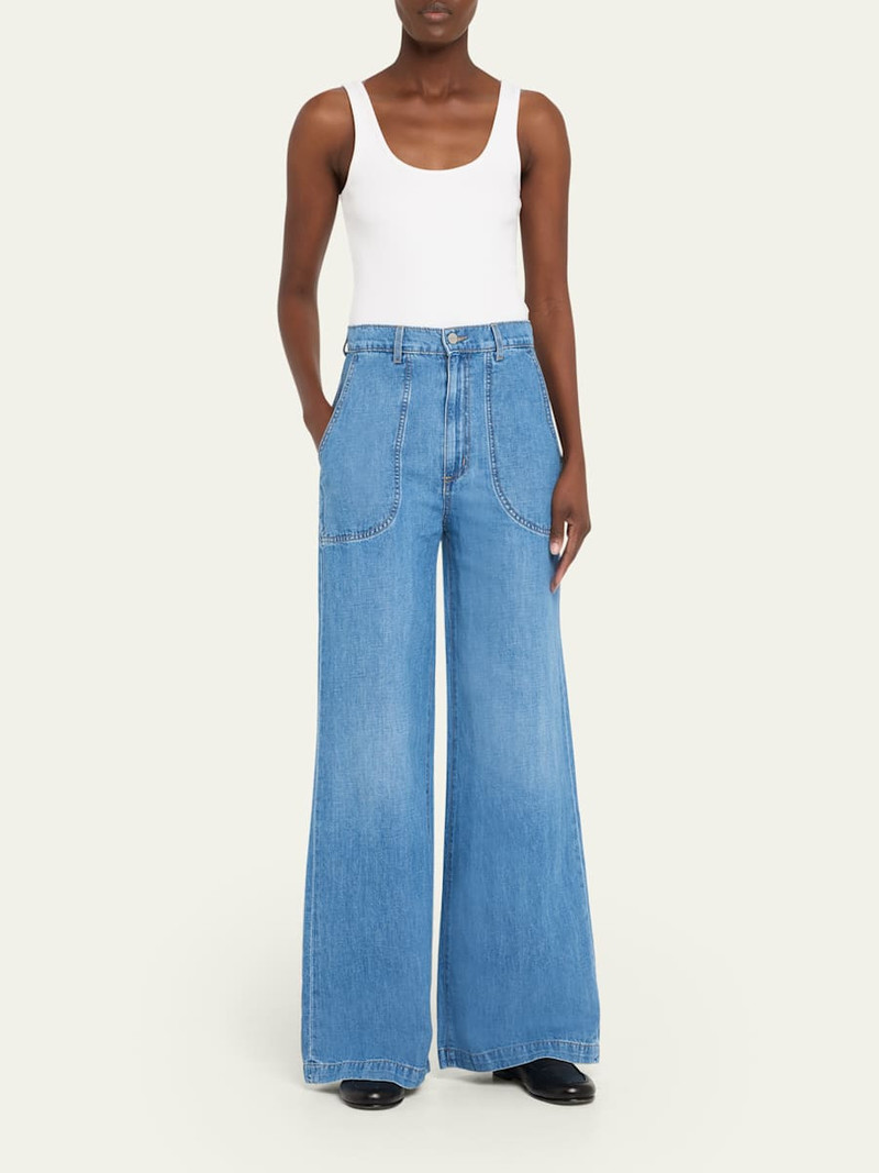 TWP Mecox Beach Wide-Leg Jeans outlook