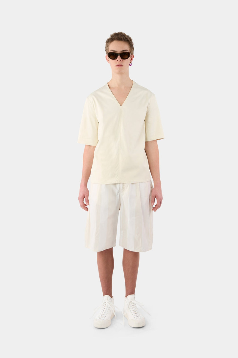 SHORT RIC PANTS / white stripes 1