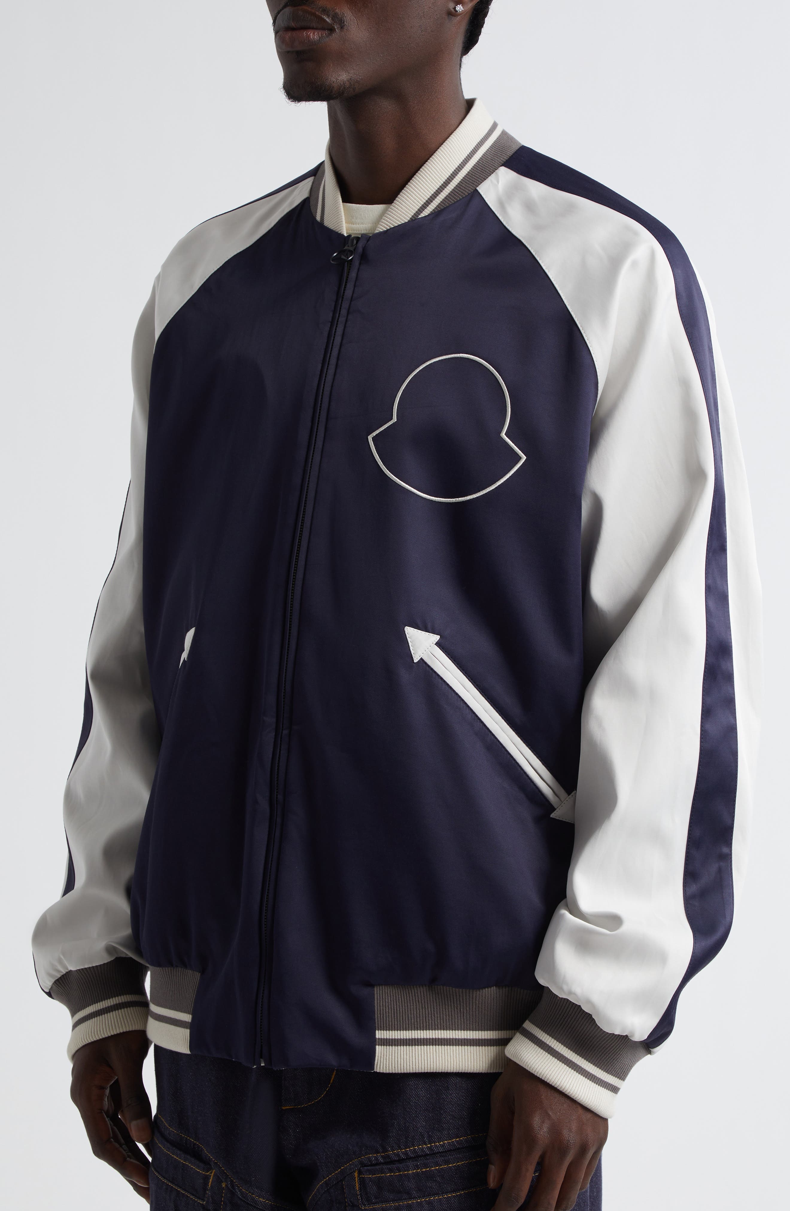 Moncler Genius x Mercedes-Benz By Nigo Satet Reversible Bomber Jacket in P37 - 2
