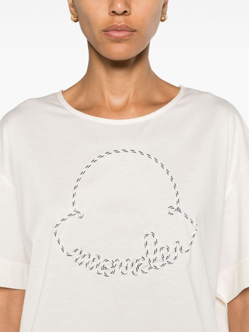 logo-appliquÃ© cotton T-shirt - 5