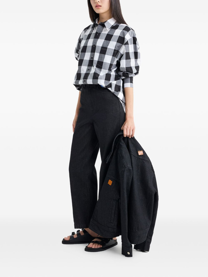 ADER error checkered chest-pocket shirt outlook