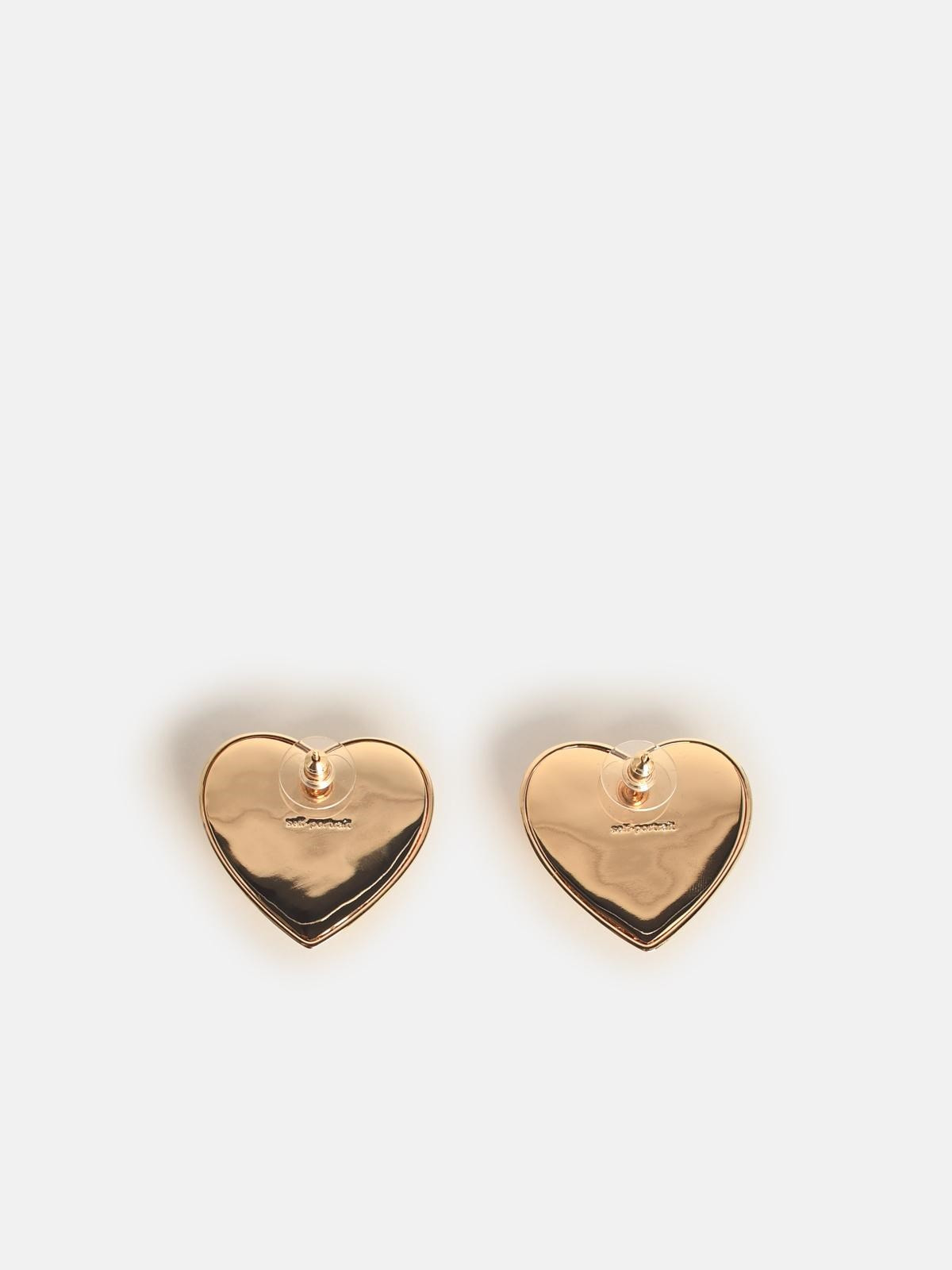 CUORE' GOLD-PLATED BRASS EARRINGS - 2