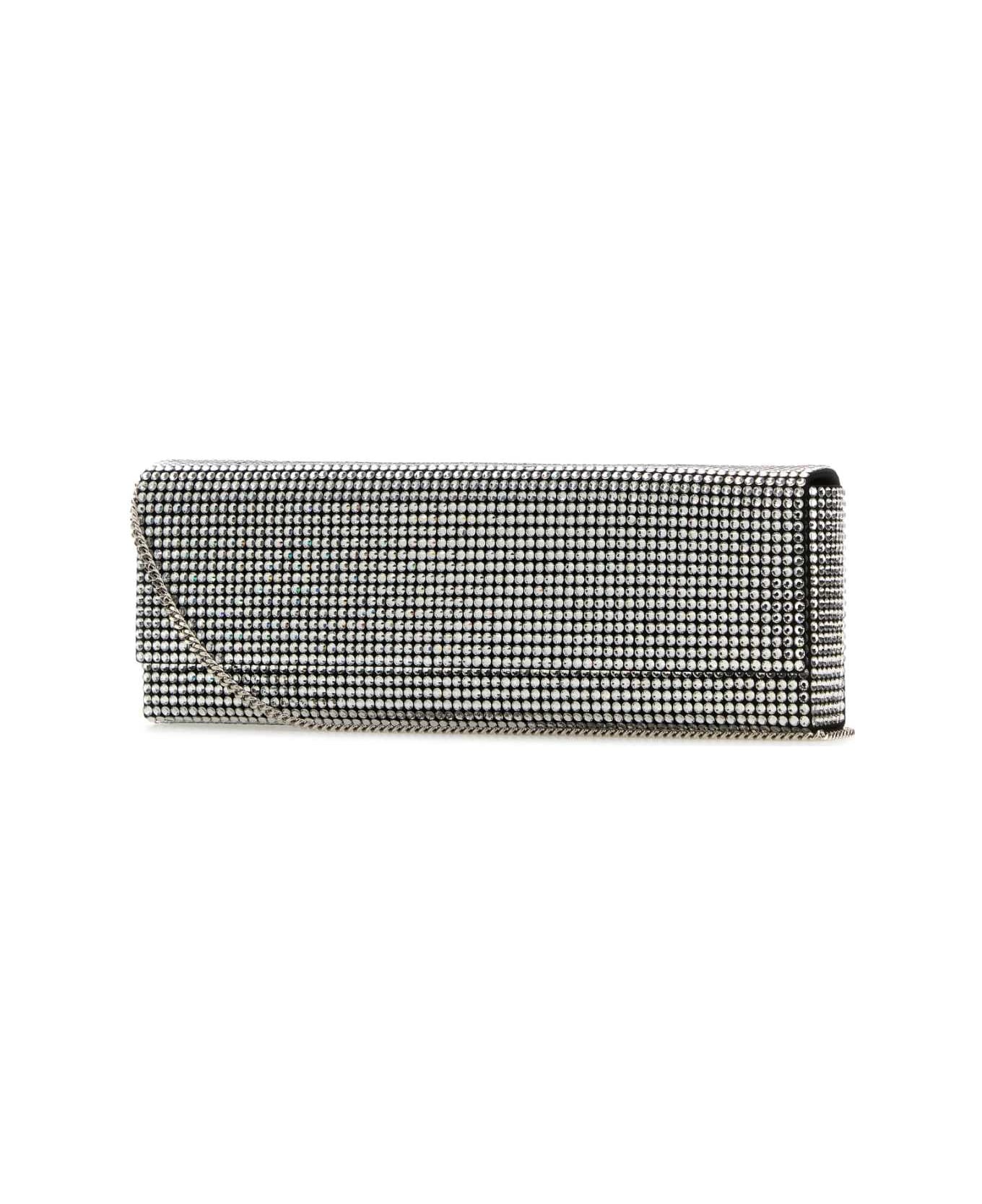 Embellished Satin Amini Paloma Clutch - 2