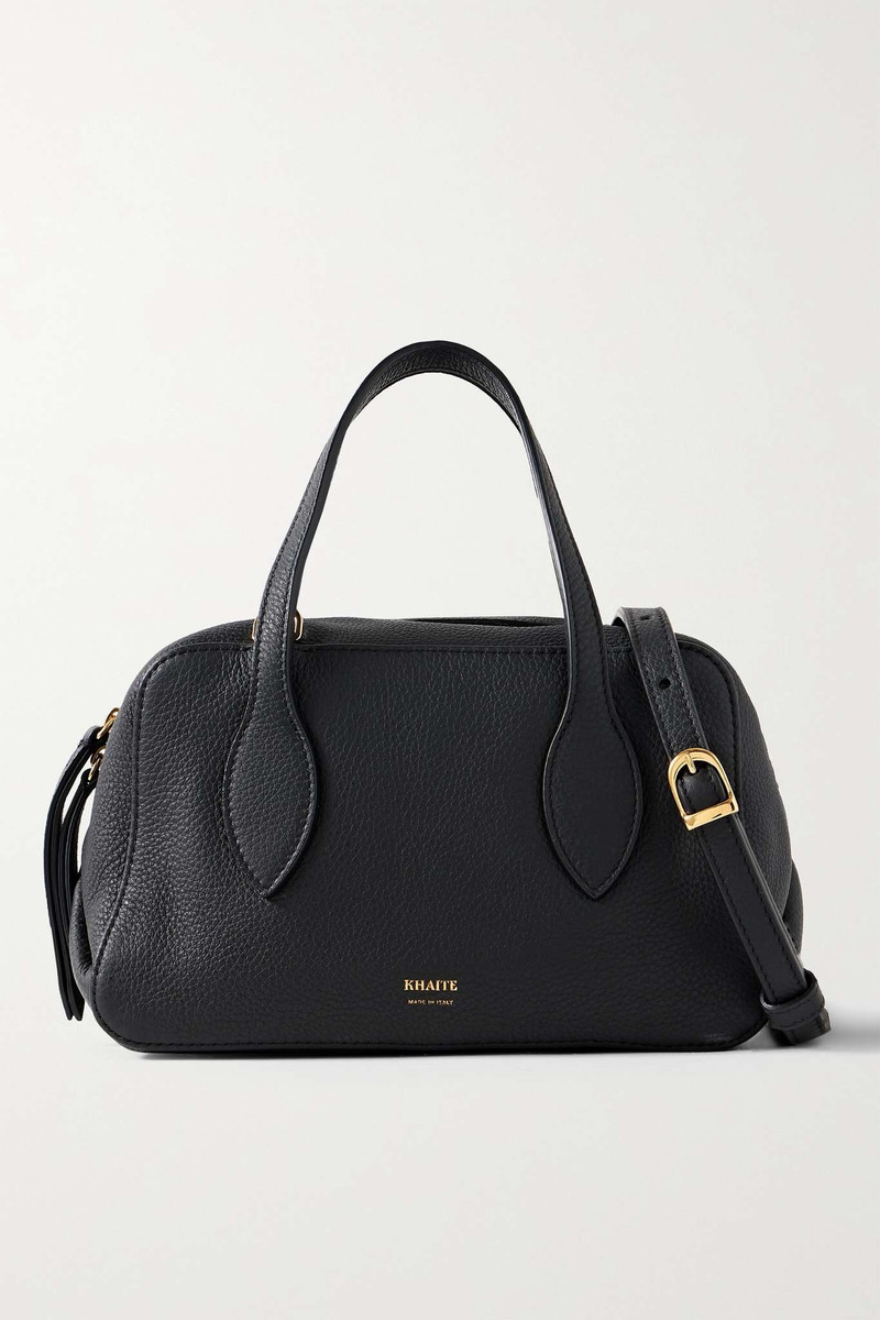 Maeve small textured-leather tote 1