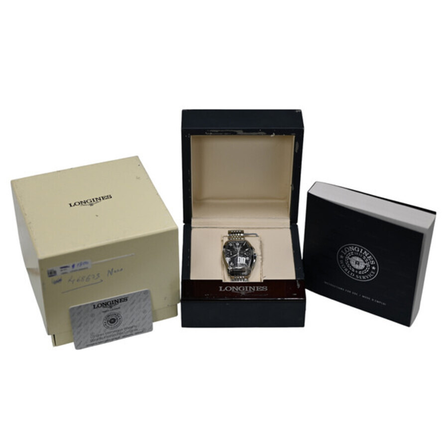 Pre-owned Longines Evidenza Chronograph Automatic Black Dial Men's Watch L2.643.4.51.6 - 4