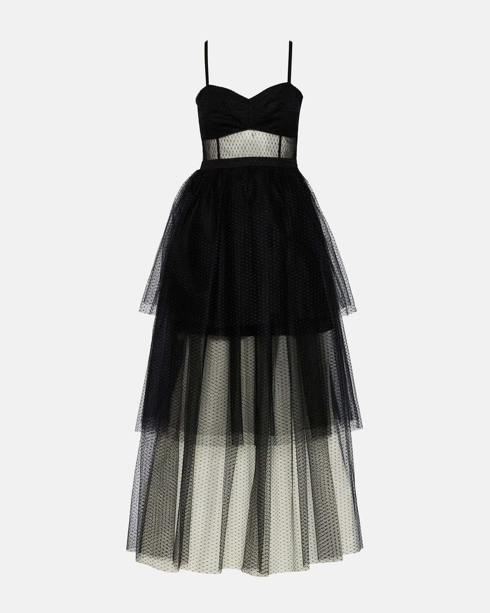 EMILY TULLE DRESS BLACK - 1