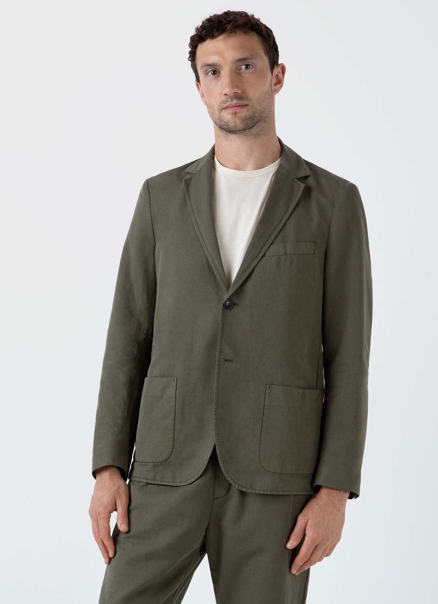 Cotton Linen Blazer - 2