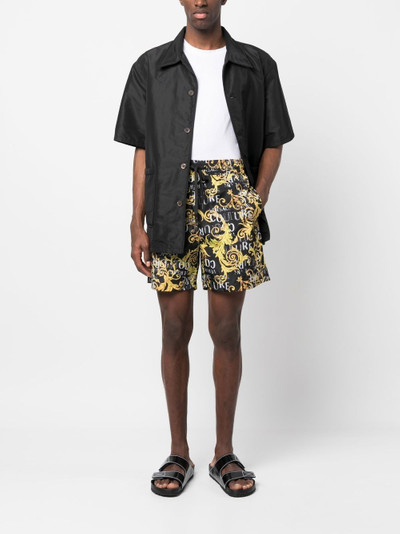 VERSACE JEANS COUTURE Barocco logo-print shorts outlook