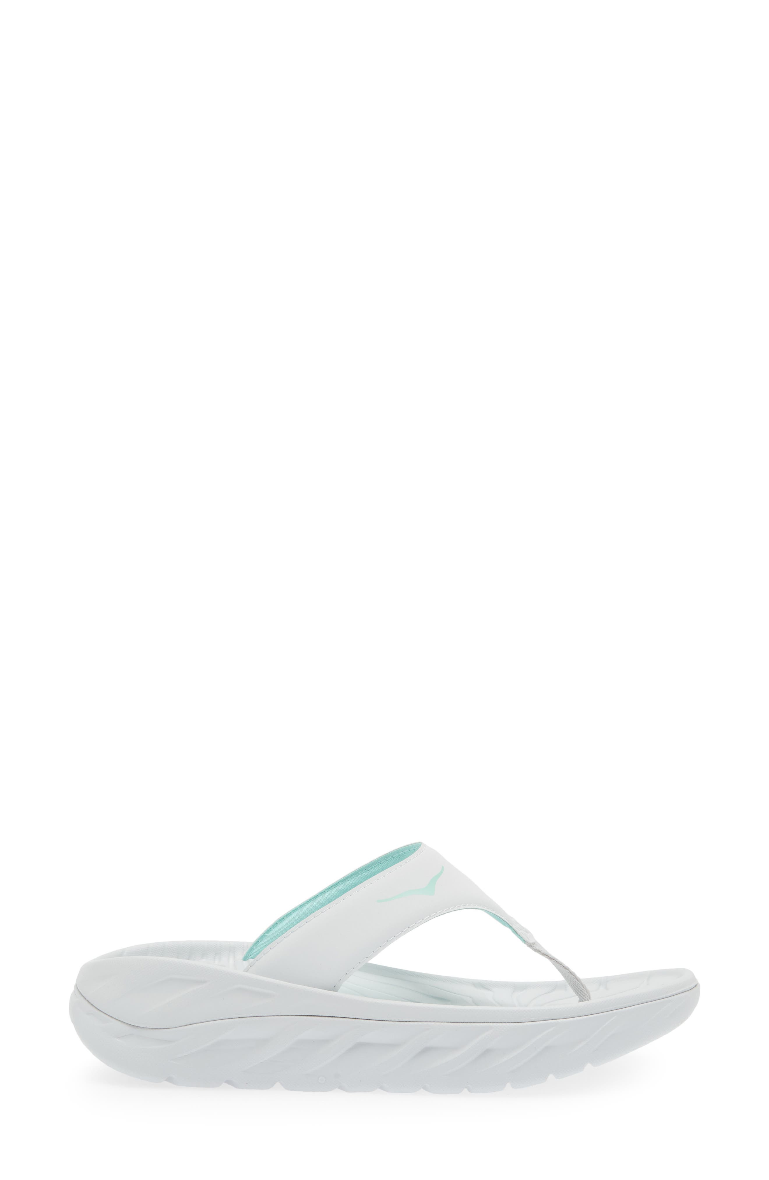 HOKA Gender Inclusive Ora Recovery Flip Flop in Cosmic Grey /Seafoam at Nordstrom - 3