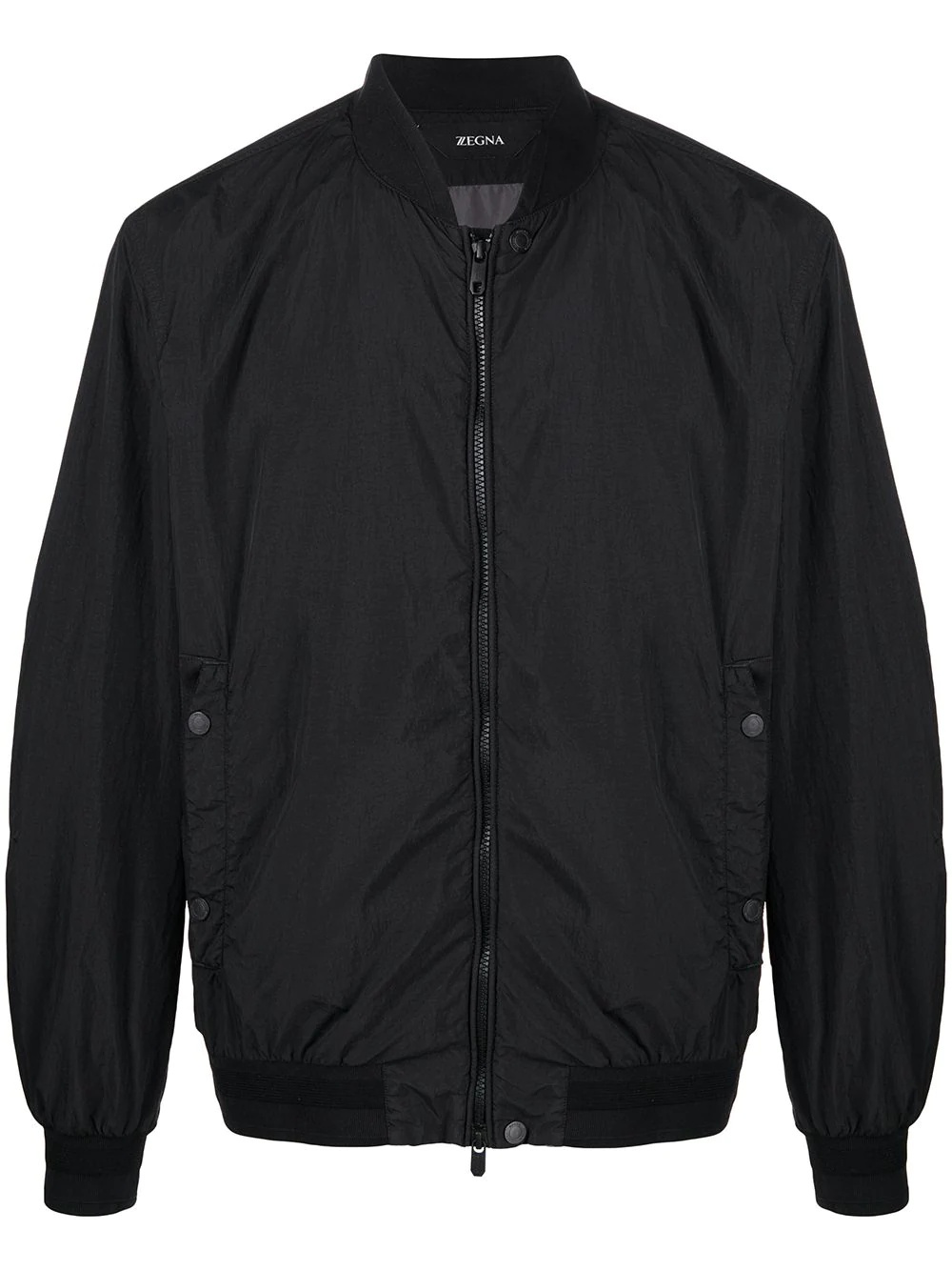 zipped-up bomber jacket - 1