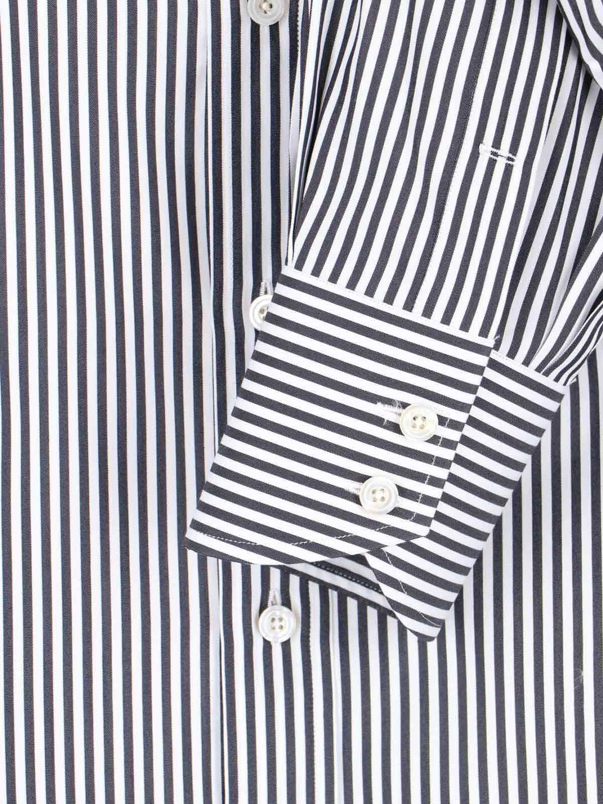 STRIPED SLIM SHIRT - 5