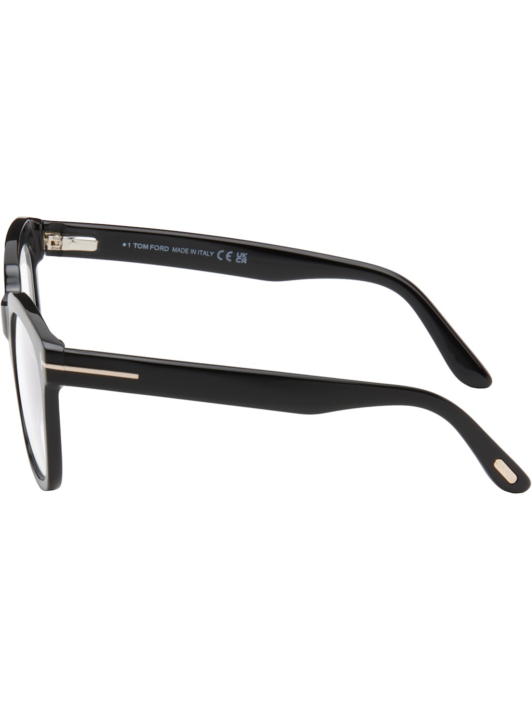Black Blue Block Large Glasses - 3