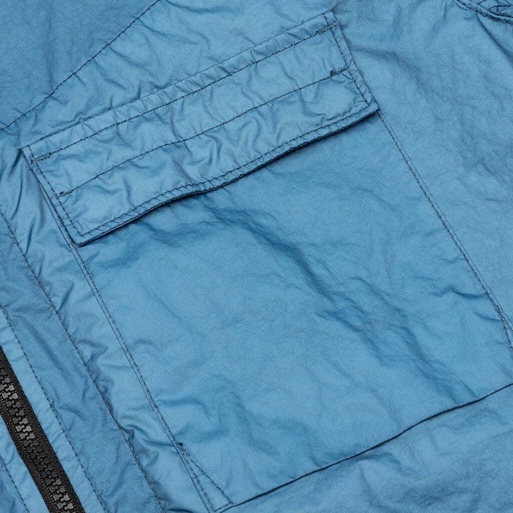 STONE ISLAND HOODED JACKET 40223 - MID BLUE - 4
