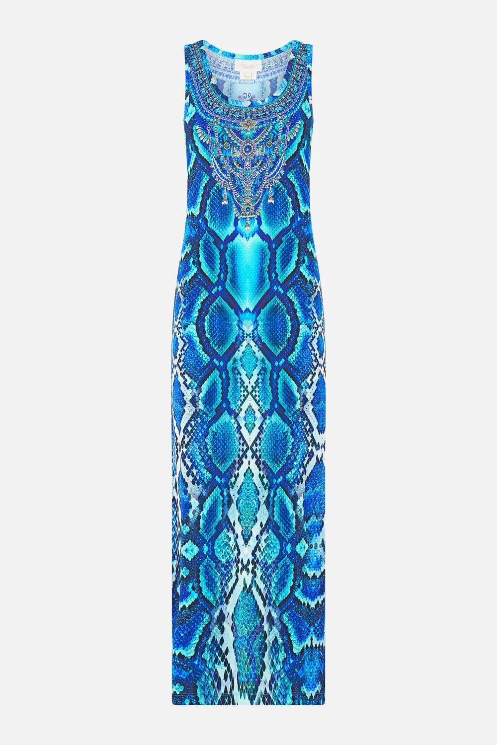 JERSEY SCOOP NECK TANK DRESS - 1
