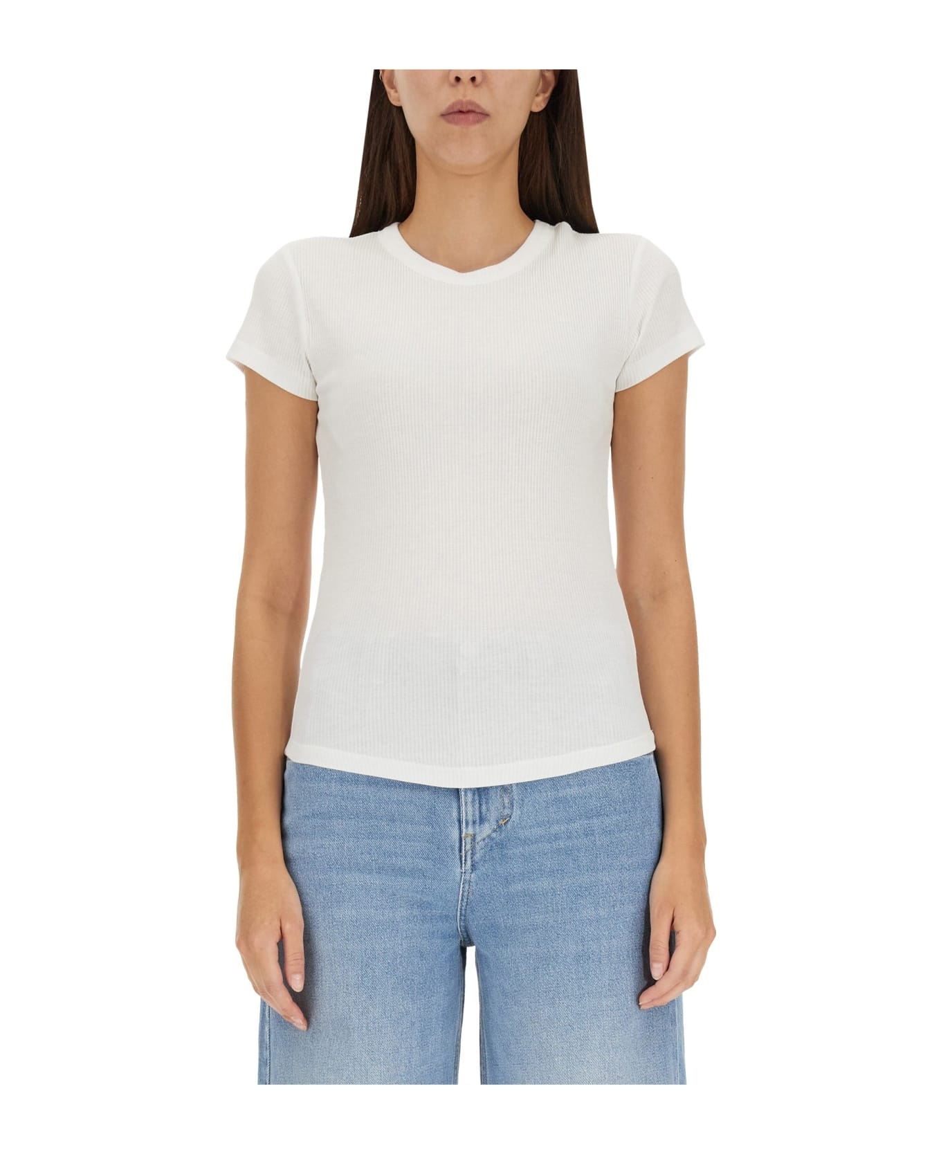 Slim Fit Fine Ribbed Top - 1