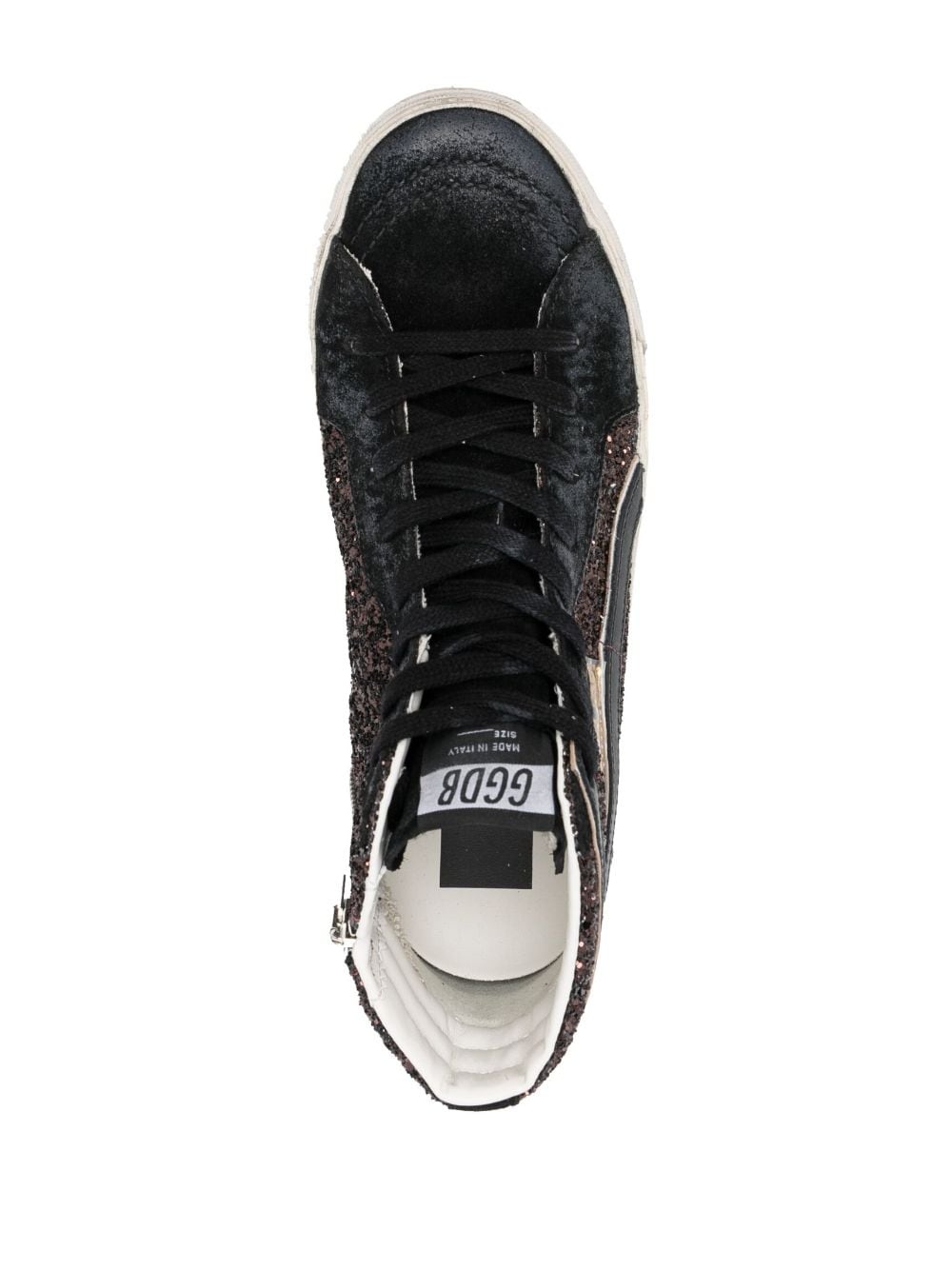 Slide glitter high-top sneakers - 4