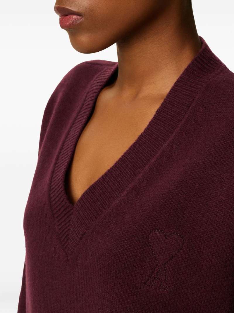Ami De Coeur V-Neck wool sweater 6