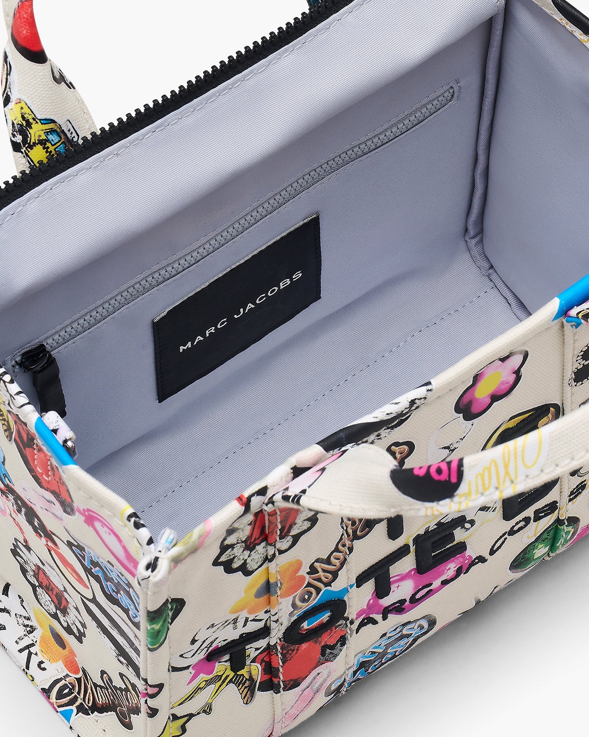 THE STICKER CANVAS SMALL TOTE BAG - 7
