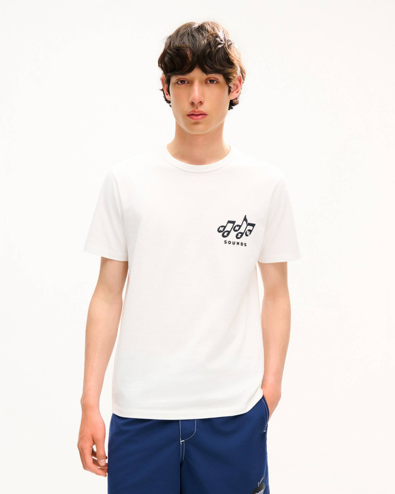 KENZO 'KENZO Sounds' embroidered slim T-shirt in cotton outlook