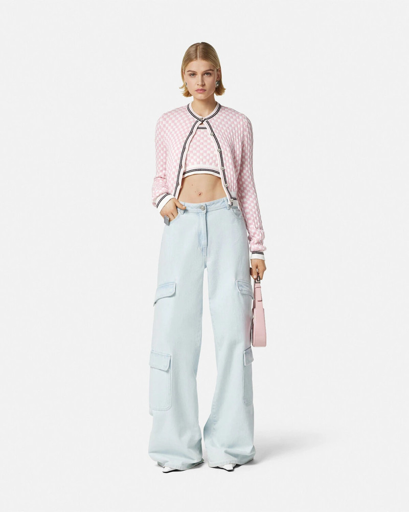 VERSACE Contrasto Knit Tank Top outlook