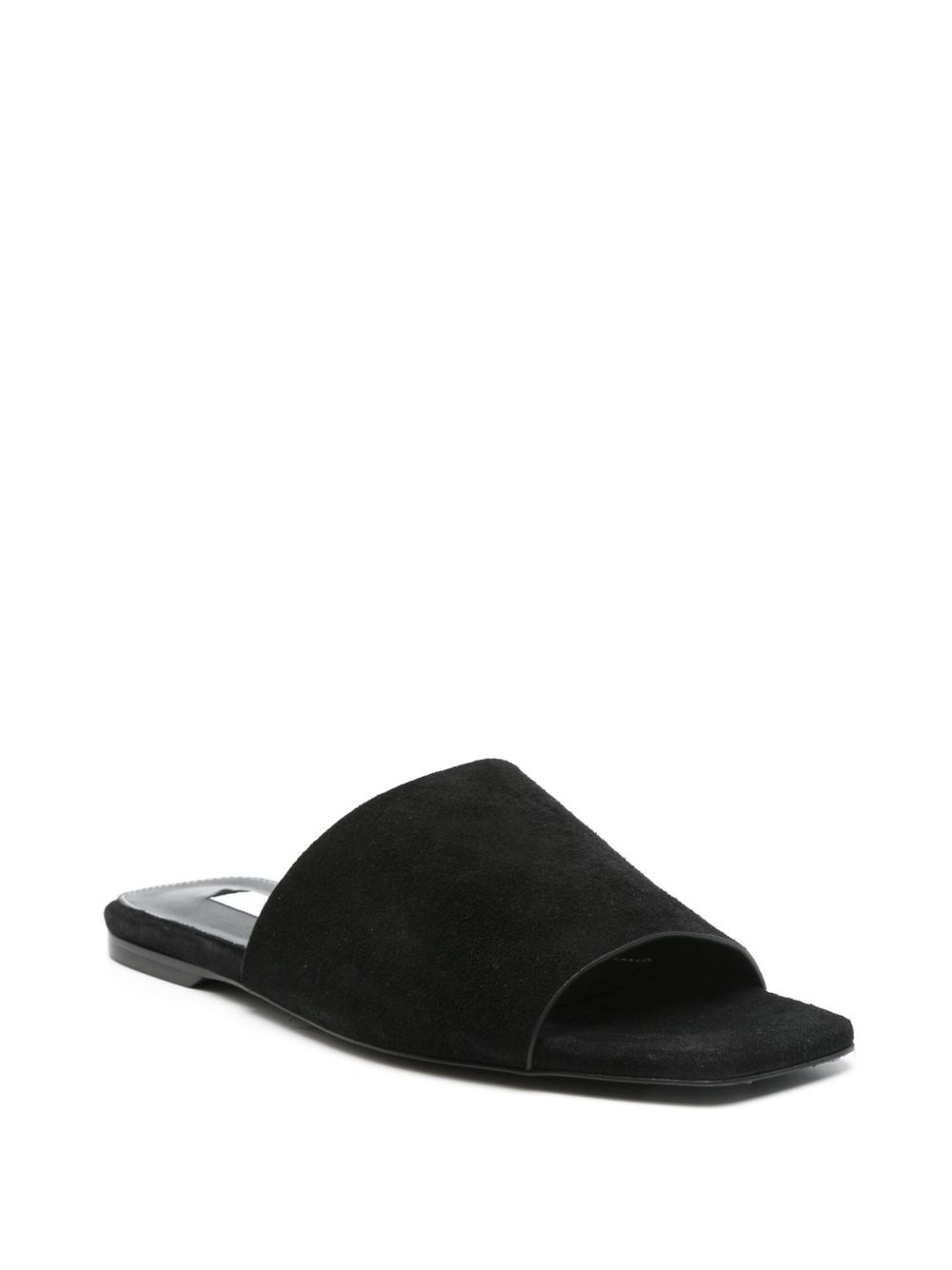 velour-leather sandals - 2