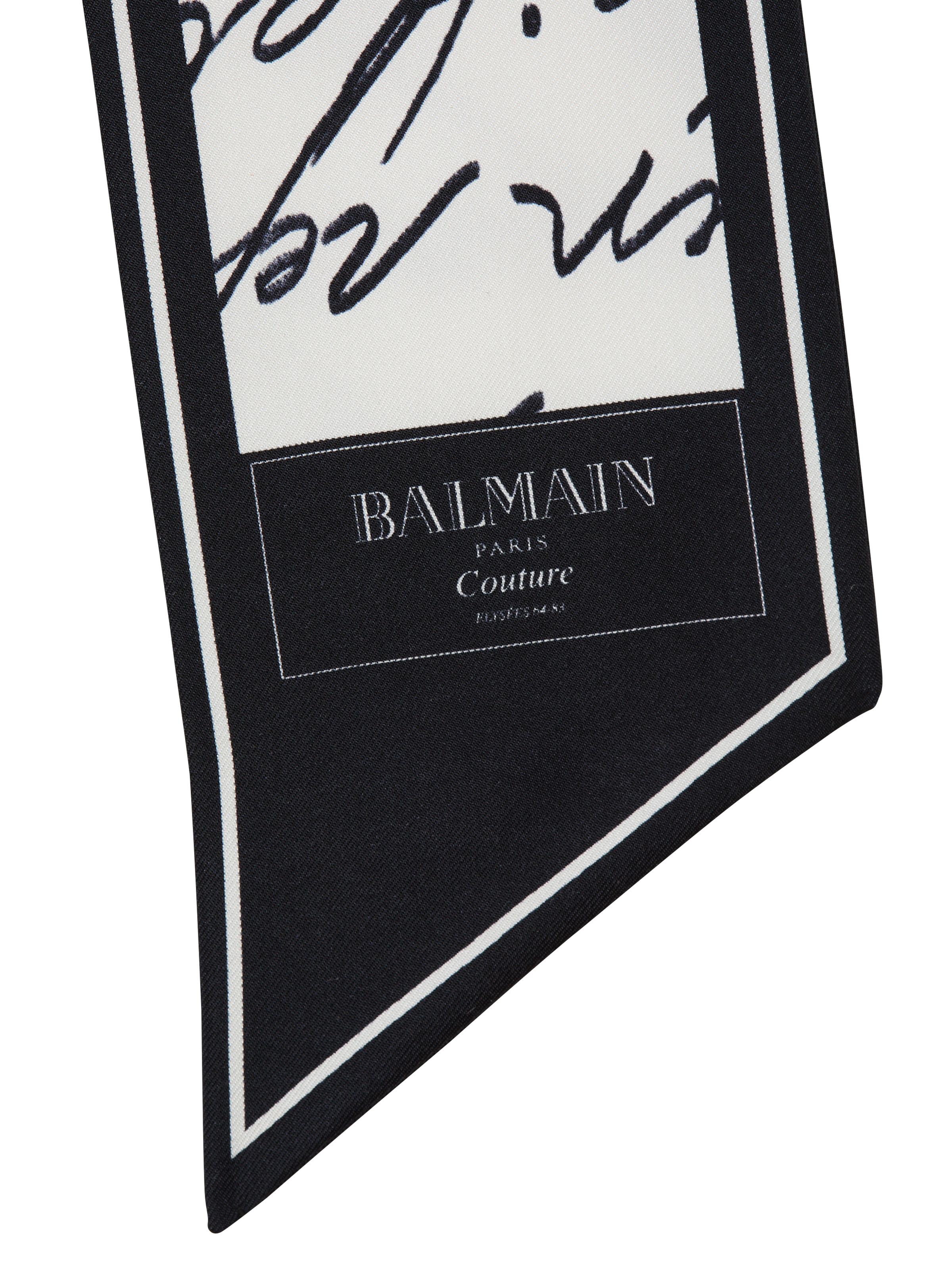 Printed silk "Love Letter" bandana - 3