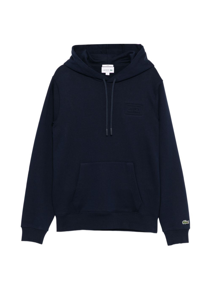 logo-embroidered hoodie 1