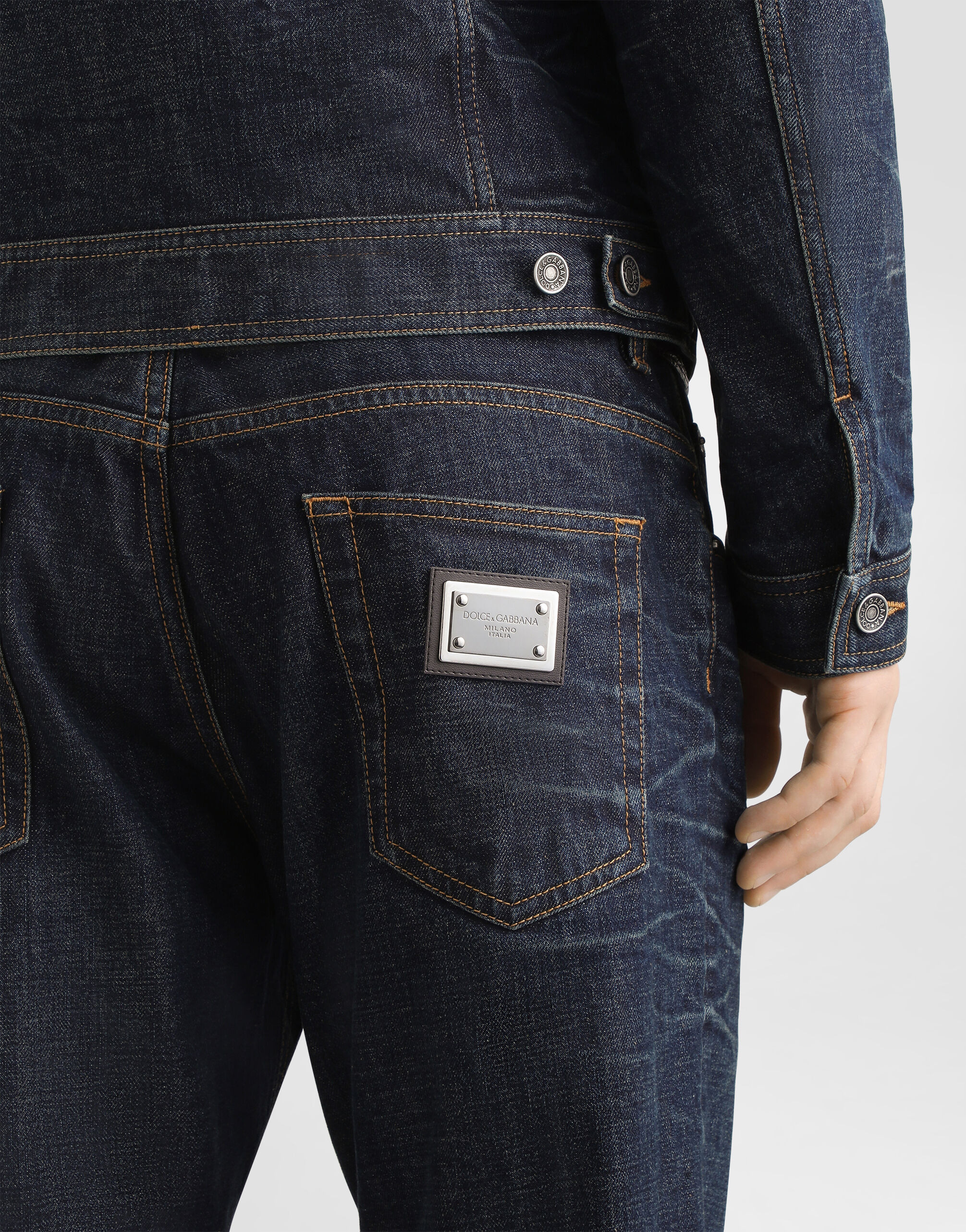 Loose cotton denim jeans - 5