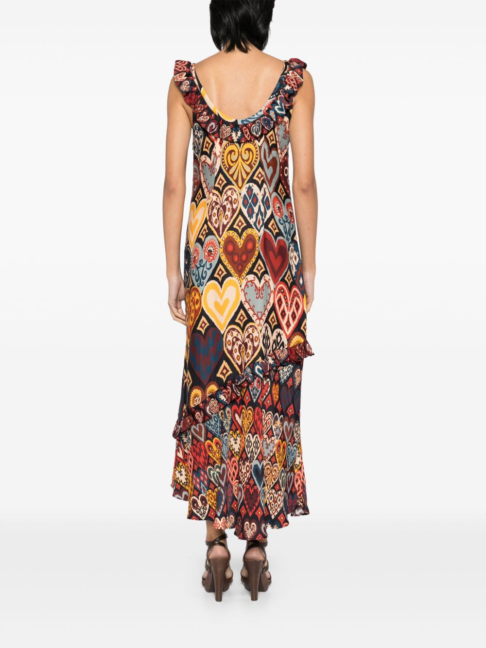 hearts ikat maxi dress - 4
