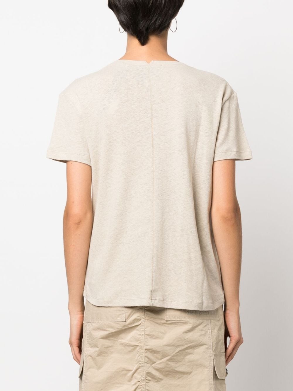 V-neck mélange T-shirt - 4