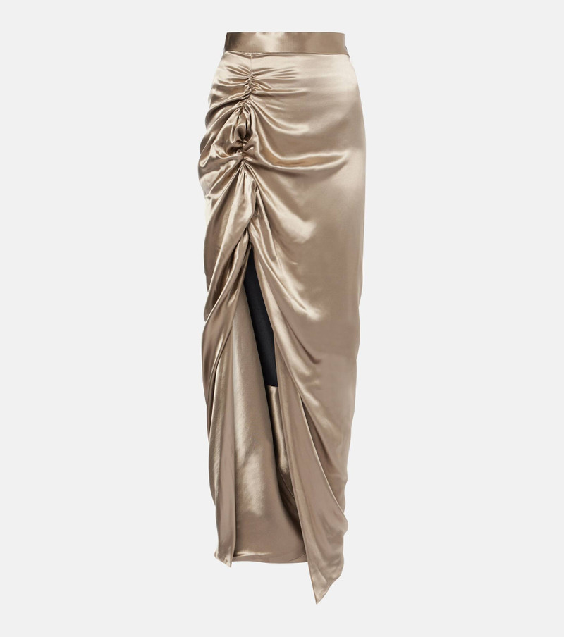 Panther asymmetric maxi skirt - 1