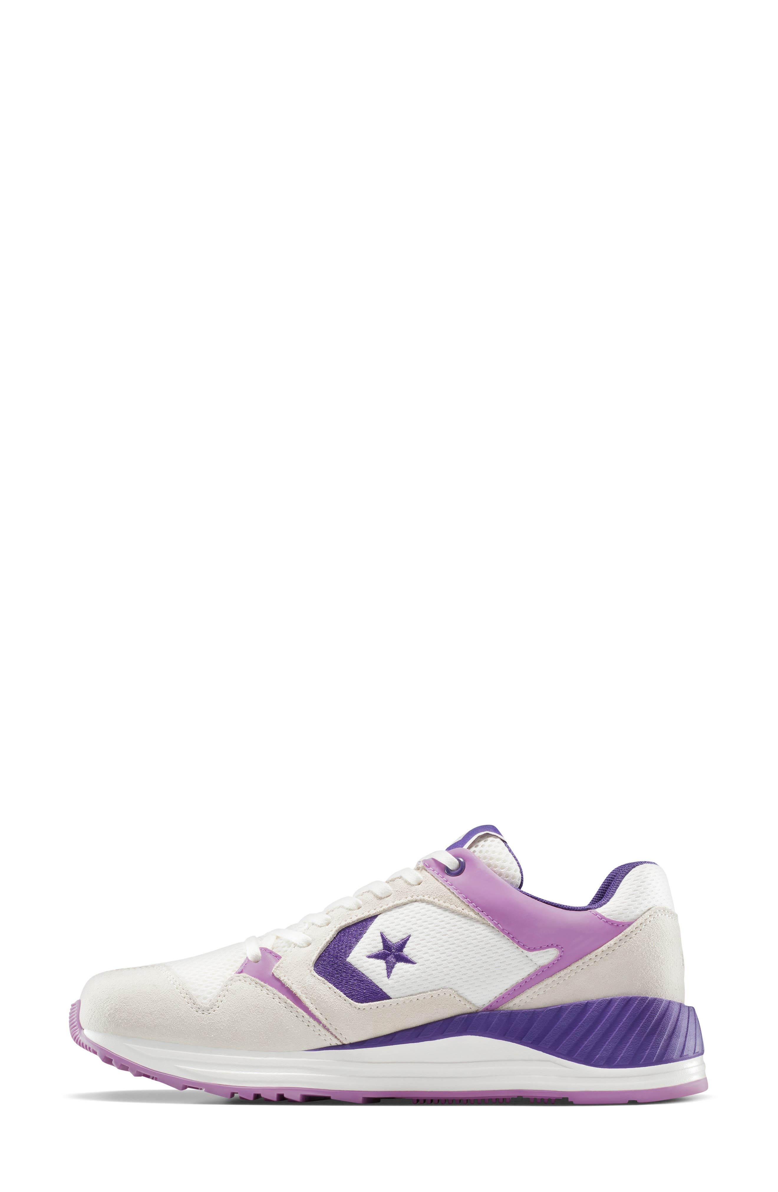 Converse Gender Inclusive Wave Trainer Sneaker in Vintage White/Egret/purple at Nordstrom - 6