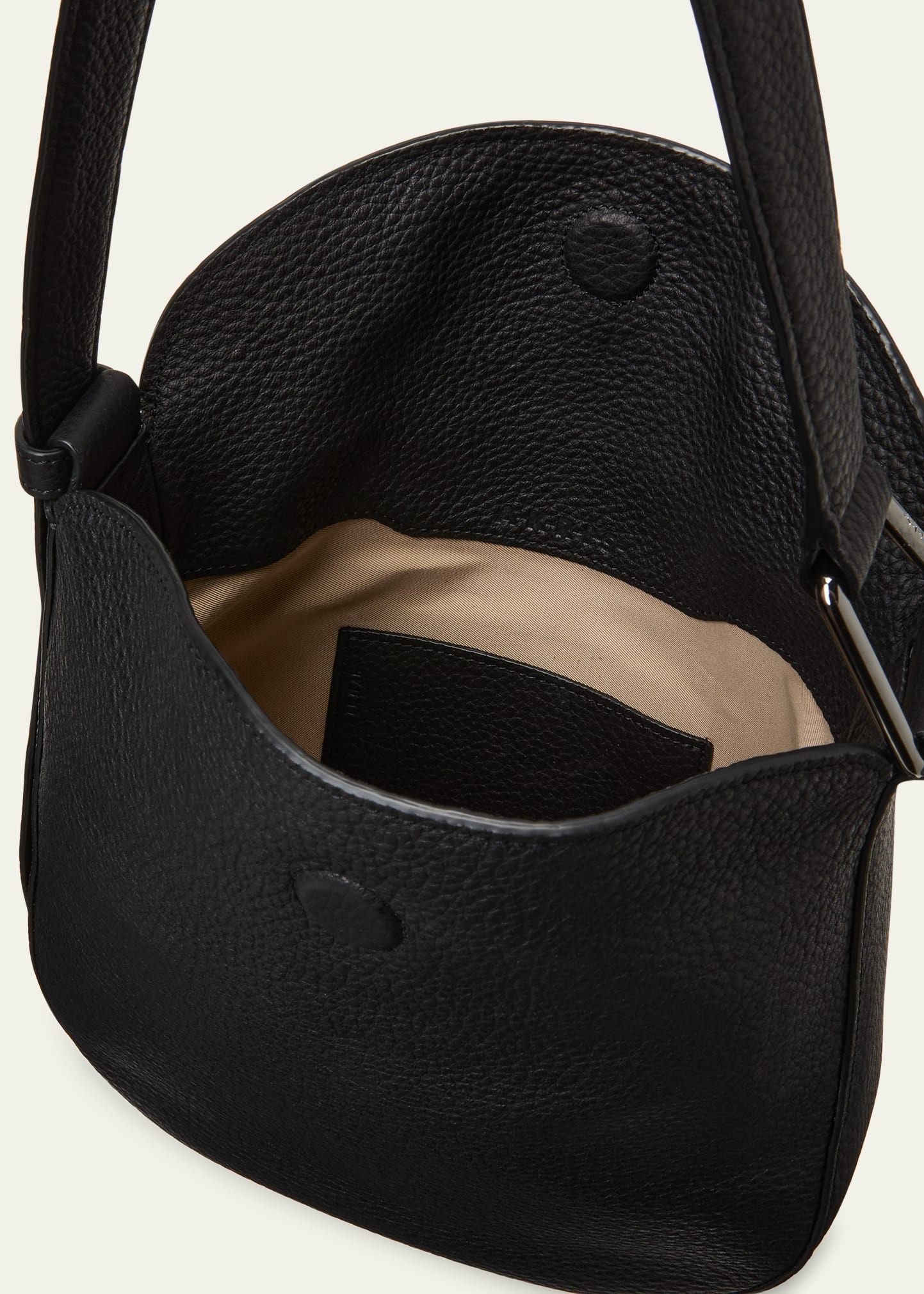 Anna Little Leather Hobo Bag - 4