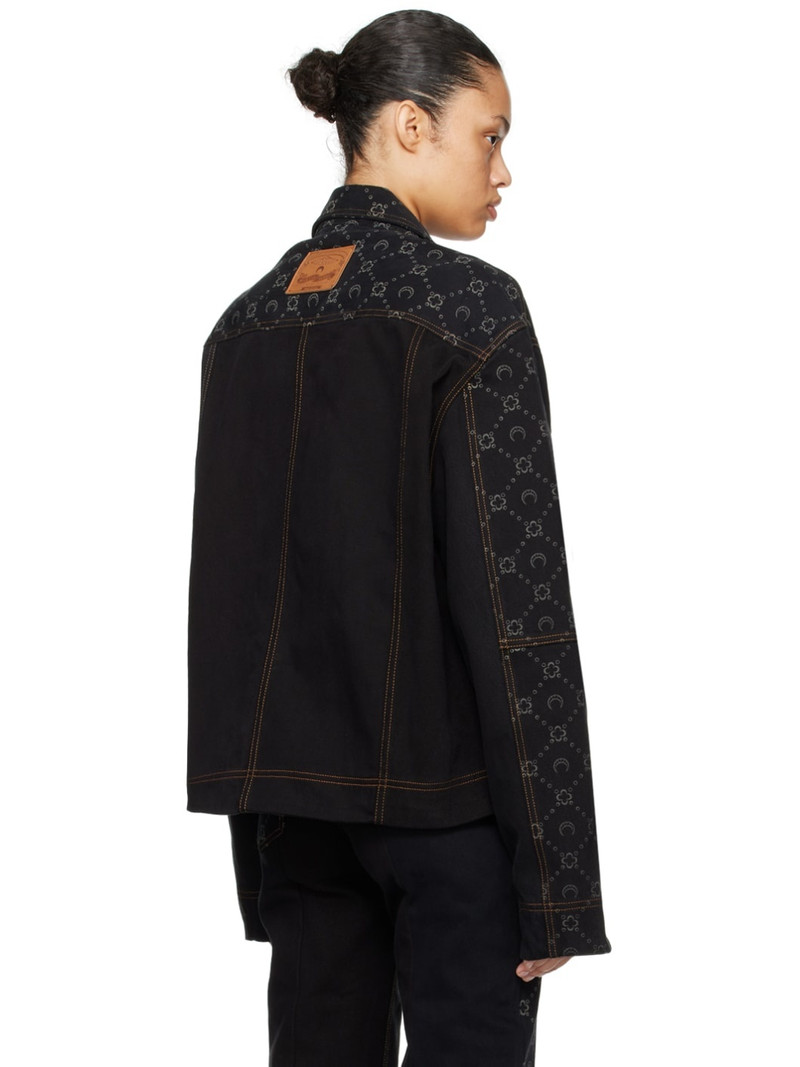 Black Regenerated Denim Jacket 3