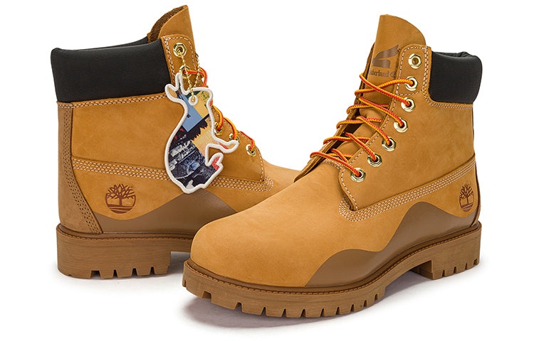 Timberland Heritage 6 Inch Waterproof Boot 'Wheat Nubuck with Brown' A5UUHW - 5