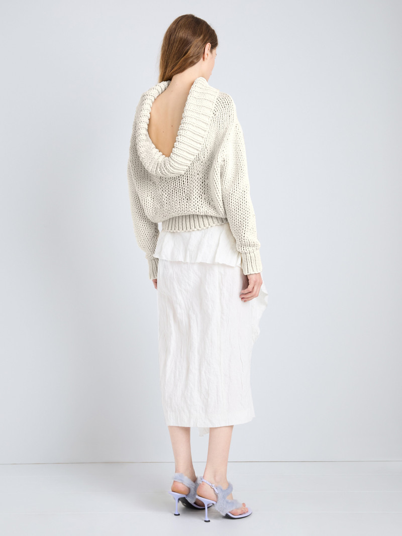 Alexandra Sweater in Draped Cotton 6
