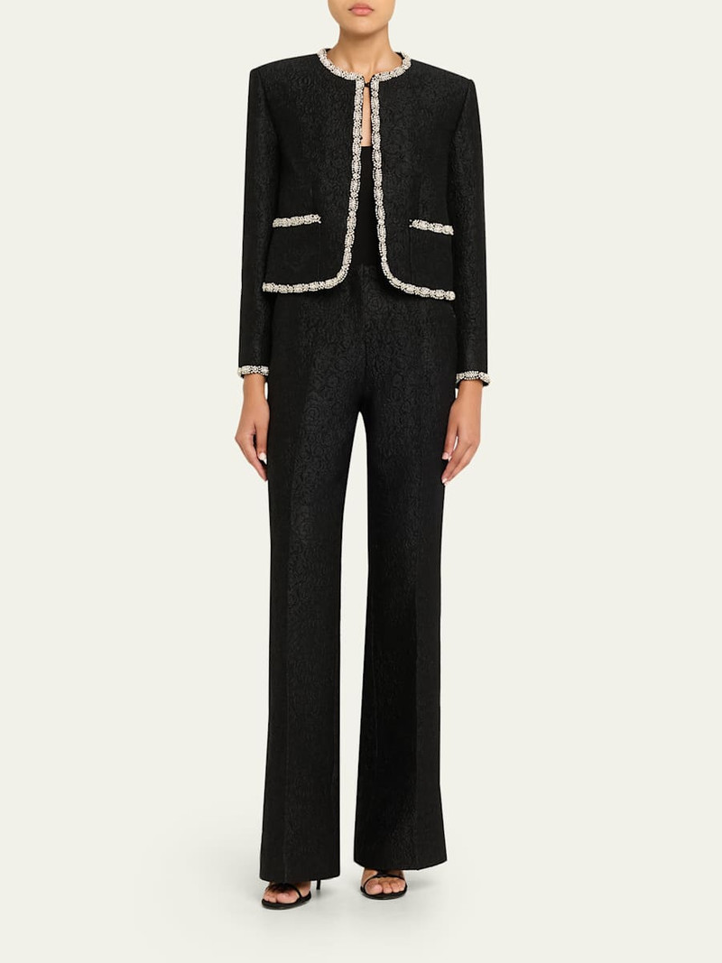 SALONI Flute-B Rose Brocade Trousers outlook